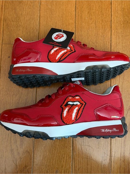 the Rolling Stones Shoes - Rolling Stones x Mark Nason Skechers Upper Cut Neo Jogger - RS Lick, Women’s 6